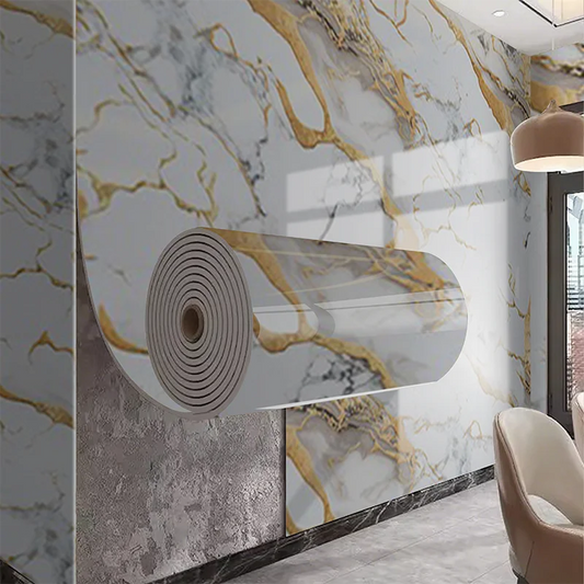 Imitation tile self-adhesive marble waterproof PVC wall stickers for living room kitchen bedroom decoration stickers