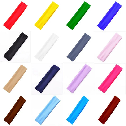 Men Women Solid Elastic Hair Bands Yoga Headband Simple Adjustable Men Running Absorb Sweat Elastic Hair Bands Hair Accessories