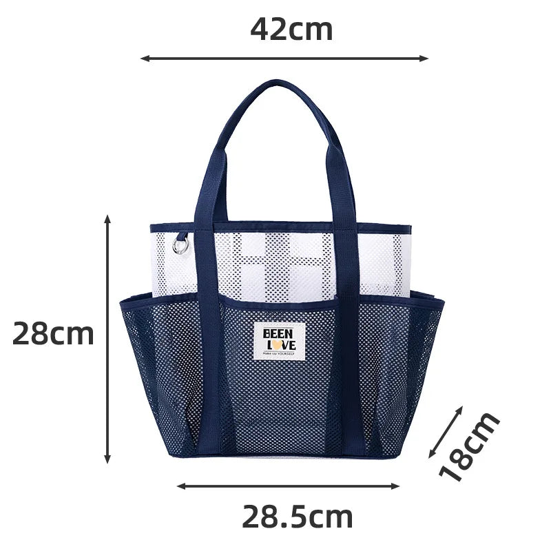 New Handheld Beach Bag Large Capacity Travel Swimsuit Storage Bag Portable Swimming Vacation Storage Bag