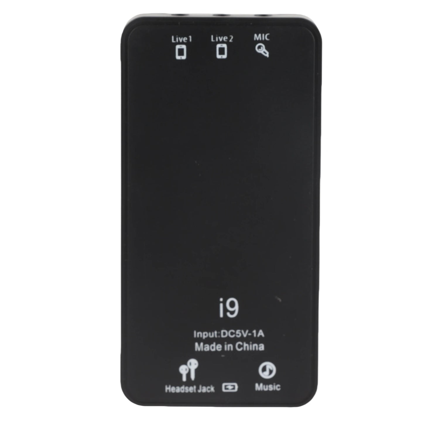 I9 Voice Changer Set Multifunction Portable Recording Mini Sound Card for Game Recording Computer Sound Changer