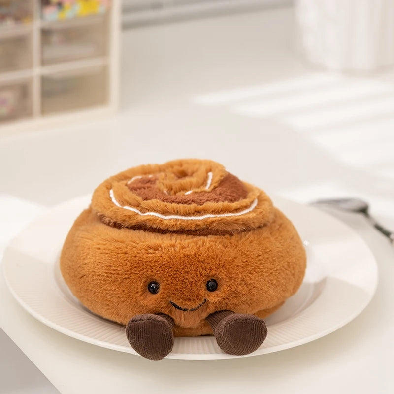 Cartoon Fun Hot Sell Cookie Plush Doll Pentant Cake Baguette Cinnamon Teapot Coffee Cup Plush Toy Home Decor Gift For Children