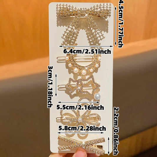 5Pcs Women's Model,Multi-Style Duckbill Clip and Hair Clip Combination, Suitable for Parties, Recommended Gift Hair Accessories