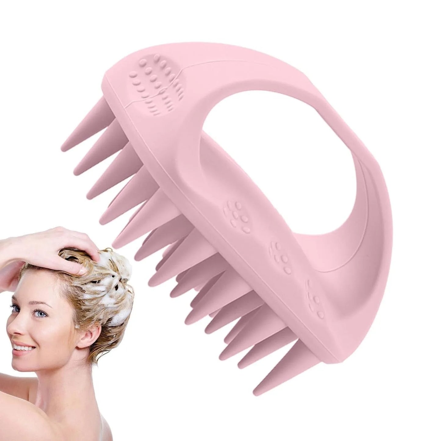 Scalp Massager Hair Growth,Scalp Scrubber with Soft Silicone Bristles for Dandruff Removal,Shampoo Brush for Men Women Kids Pets