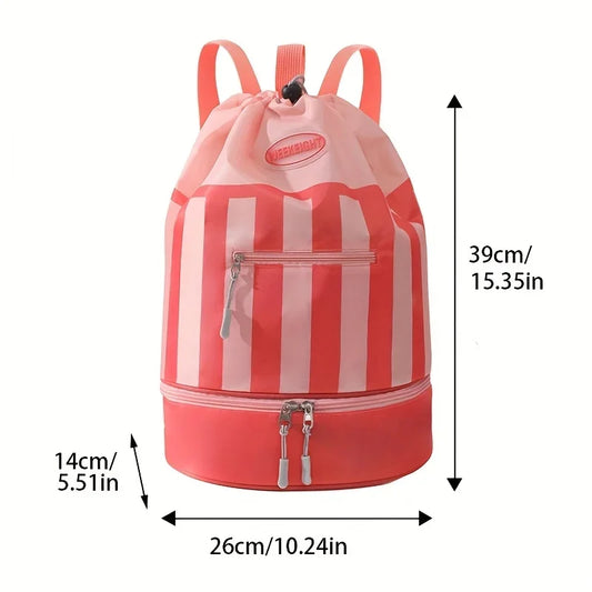 Children's Swimming Backpack, Swimming Bag, Portable Beach Backpack, Outdoor Travel Toiletries Storage