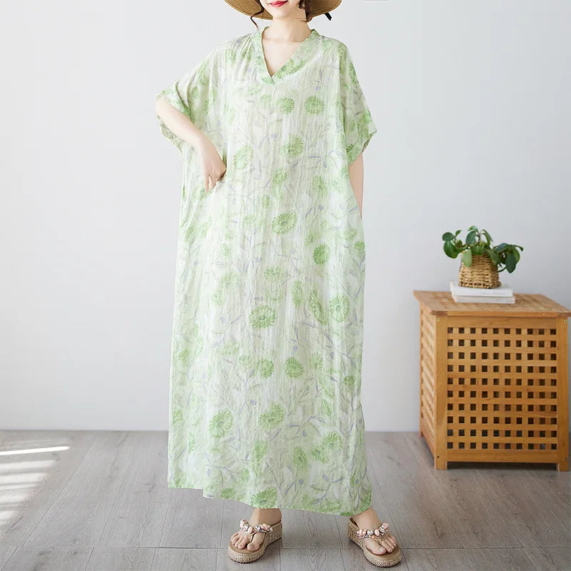 Summer Dress for Women Clothing Streetwear Ethnic Style Bohemian Beach Vintage Clothes Casual Fashion Harajuku Loose Streetwear