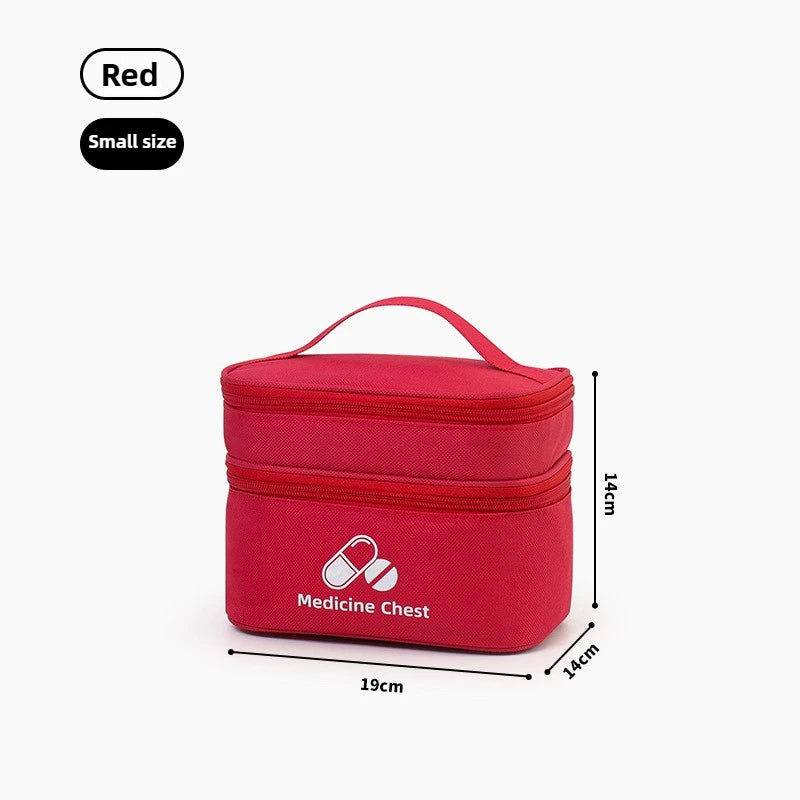 Outdoor Portable Medicine Storage Bag Home First Aid Bag Medicine Box Emergency Bag Epidemic Prevention Bag School Health Bag