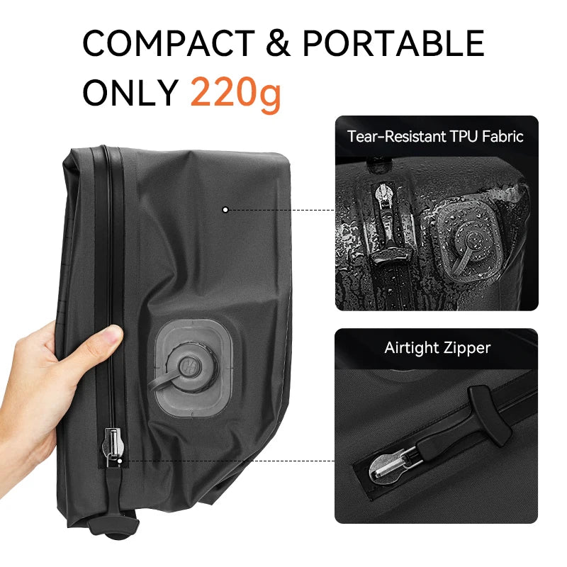 ReeYee Automatic Vacuum Storage Bags for Clothes, Travel Space Saver Bag for Down Jackets & Waterproof Clothing, Sealed Compress