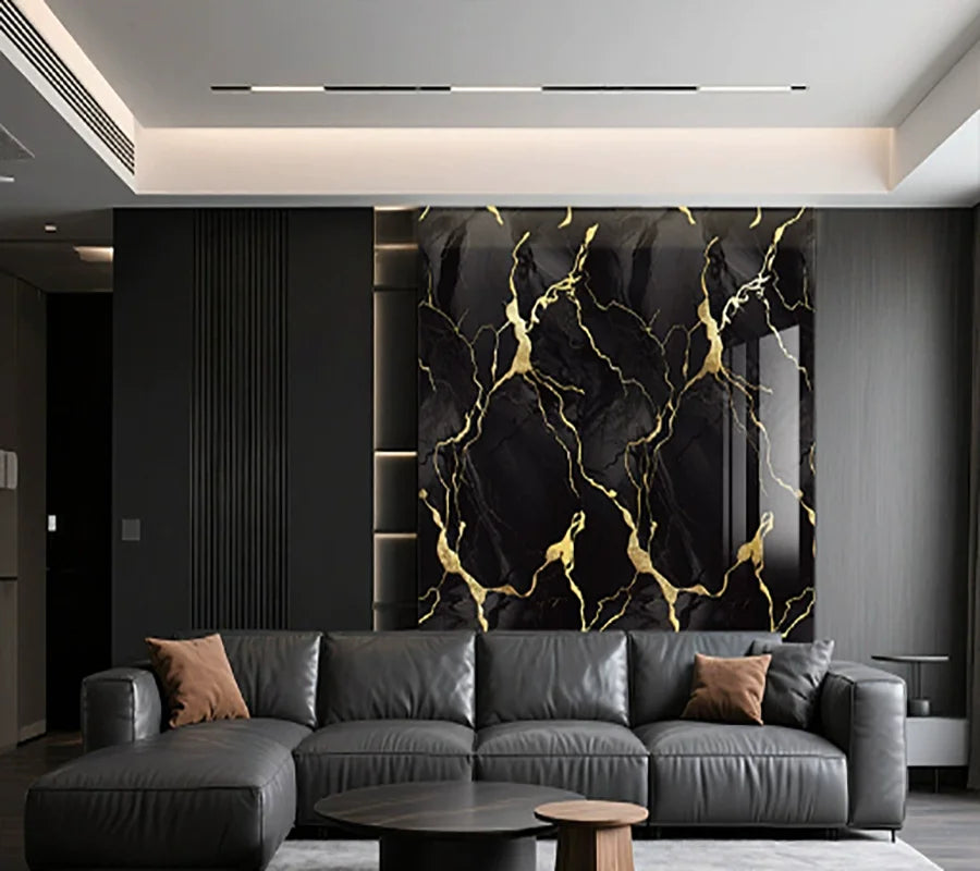 Imitation tile self-adhesive marble waterproof PVC wall stickers for living room kitchen bedroom decoration stickers