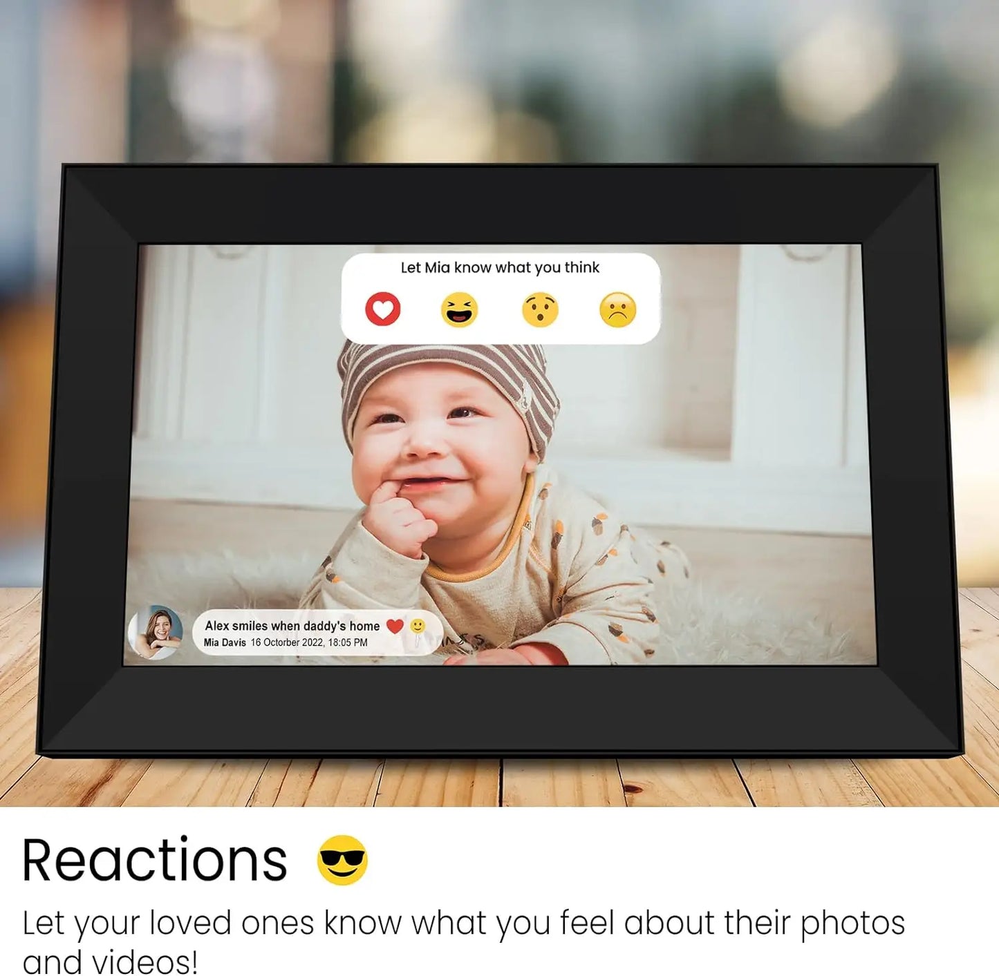 Frameo Digital Picture Frame 10.1 Inch 32GB/64GB Smart WiFi digital photo frame with 1280x800 IPS HD Touch Screen Wall Mountable