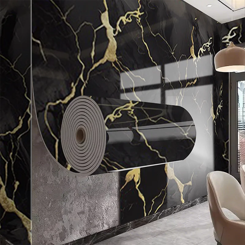 Imitation tile self-adhesive marble waterproof PVC wall stickers for living room kitchen bedroom decoration stickers