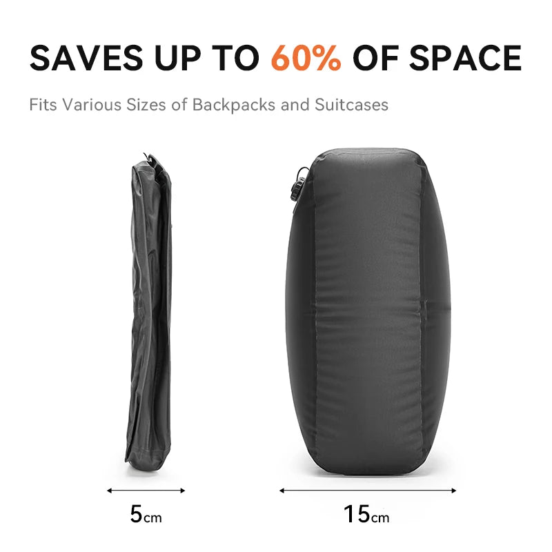 ReeYee Automatic Vacuum Storage Bags for Clothes, Travel Space Saver Bag for Down Jackets & Waterproof Clothing, Sealed Compress