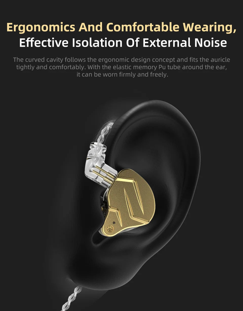 KZ ZSN Pro X Metal Earphones 1BA+1DD Hybrid Technology HIFI  Earbuds In Ear Monitor Headphone Sport Noise Cancelling Headset