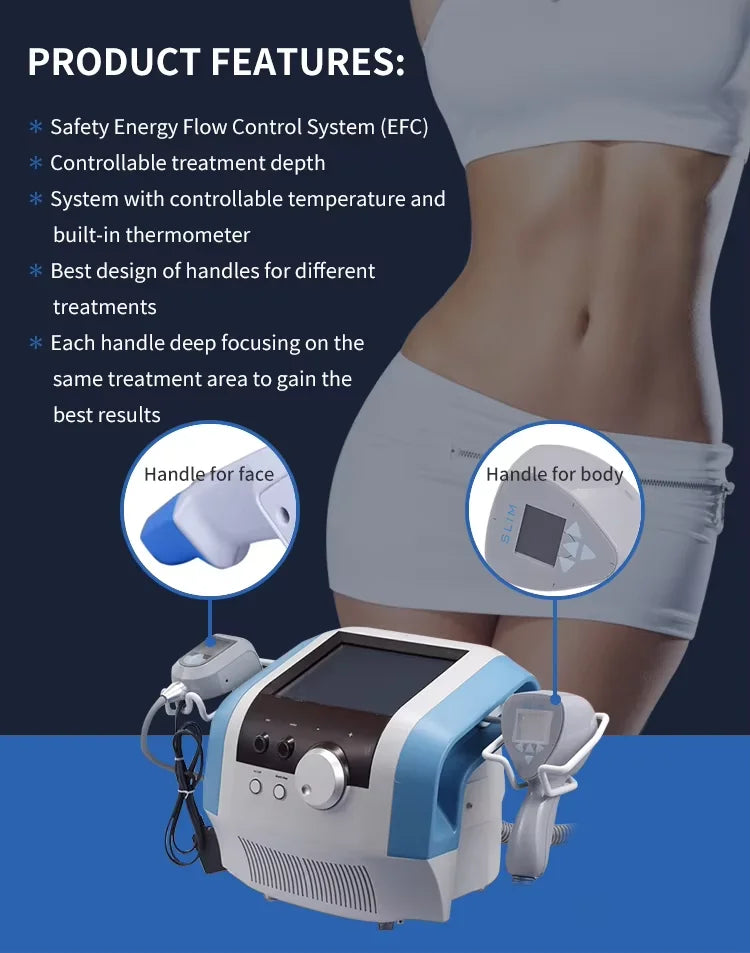 Hot Selling Ultra 360 EXIS RF Face Lifting Anti Aging Body Slimming Skin Tightening Fat Reduction Radio Frequency SalonMachine