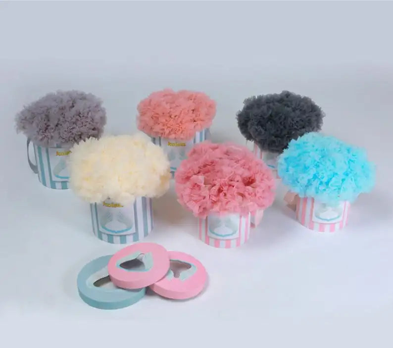 HOT Girls Tutu Skirts Solid Fluffy Tulle Princess Ball Gown Pettiskirt Kids Ballet Party Performance Dress for Children PP001