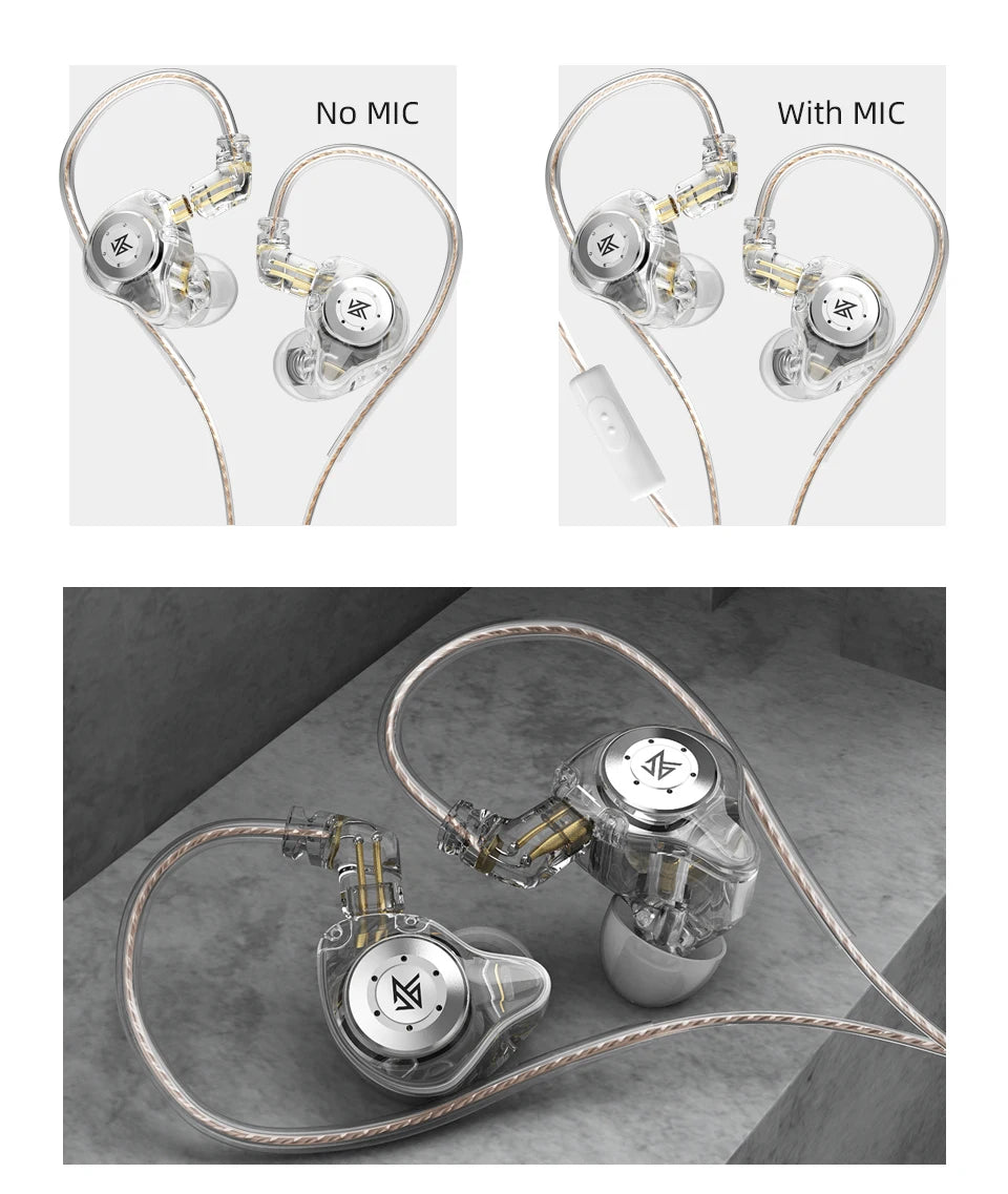 KZ EDX PRO Earphone 10mm Dual Magnetic Circuit Dynamic Drive HIFI Bass Earbud Sport Noise Cancelling Headset ZSN PRO ZSTX ZEX PR
