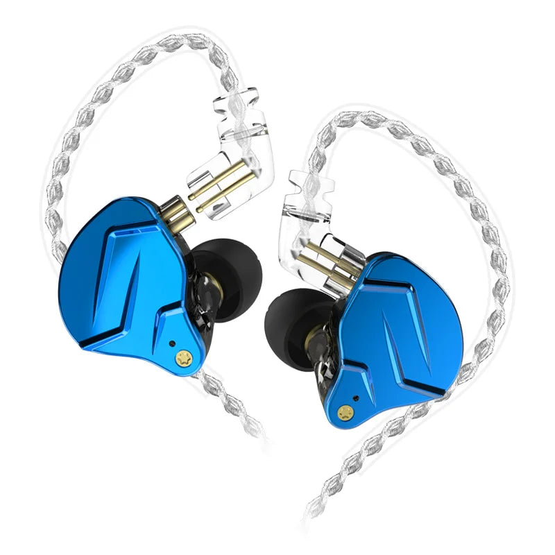 KZ ZSN Pro X Metal Bass Earphones 1BA+1DD Hybrid Technology HIFI In Ear Monitor Earphone Earbuds Sport Noise Cancelling Headset