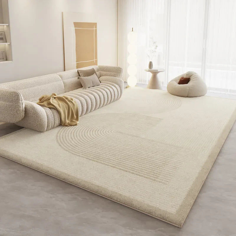 VIKAMA Upgrade Material Living Room Carpet Simple Thick Family Bedroom Minimalist Bed Rug Sofa Coffee Table Carpet Home Decor