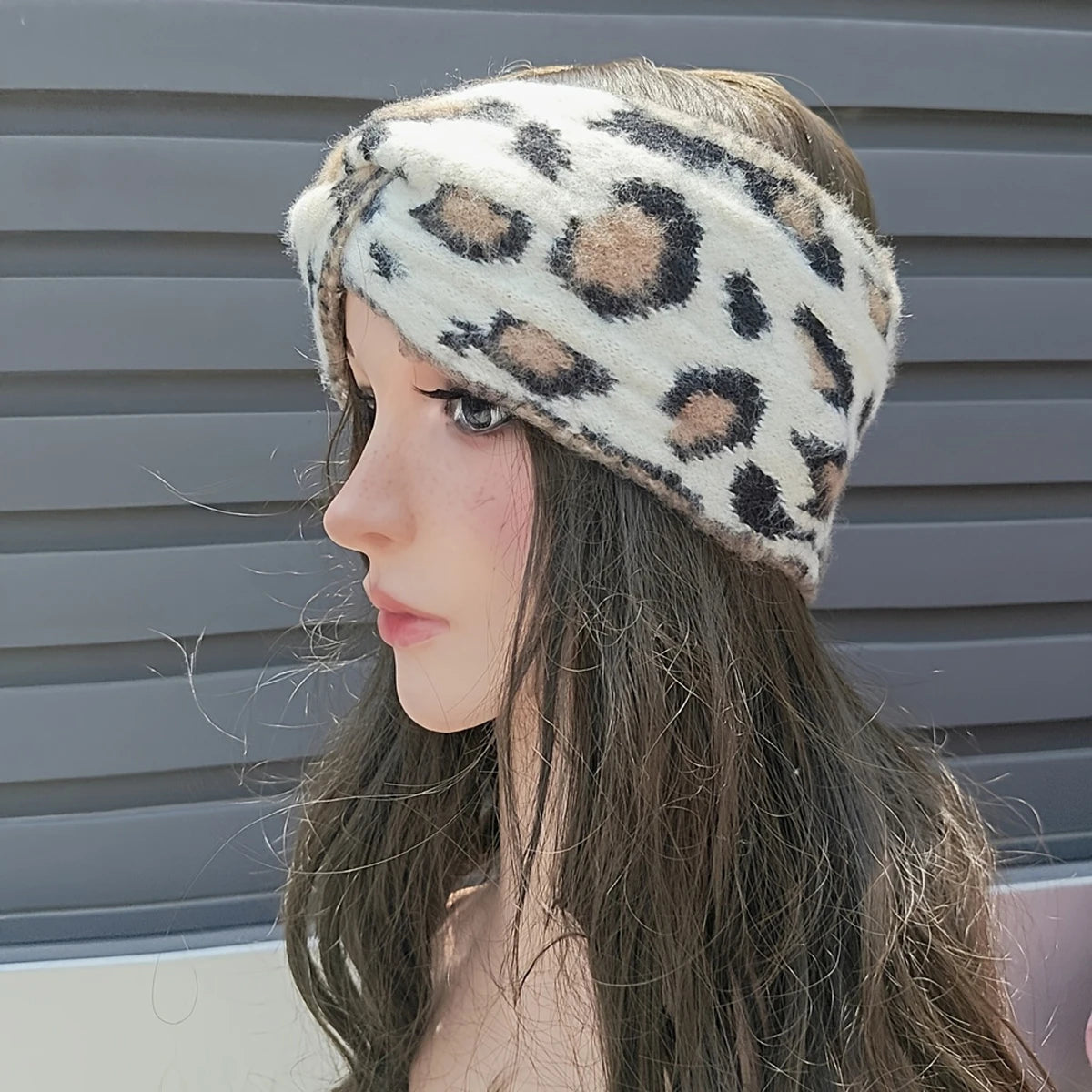 1PC Elegant Retro Leopard Print Headband - Women's Thick Hairband Suitable for Fitness, Outdoor & Holiday Gift, Sports Accessory