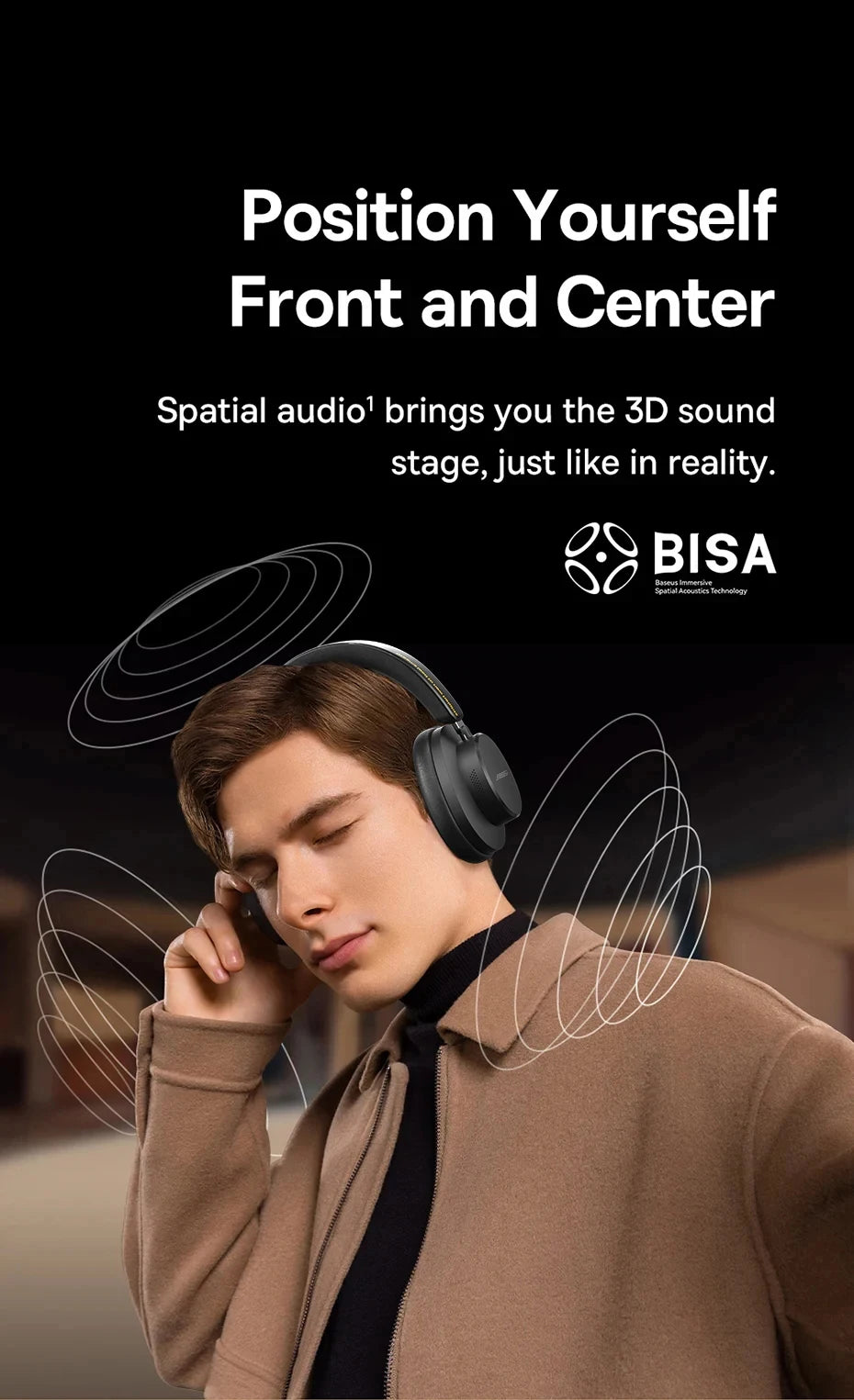 BOSE&bye ANC Noise Reduction Bluetooth Headphones Over The Ear Wireless Big Earphone Hifi Sounds Sport Headsets With Button mic