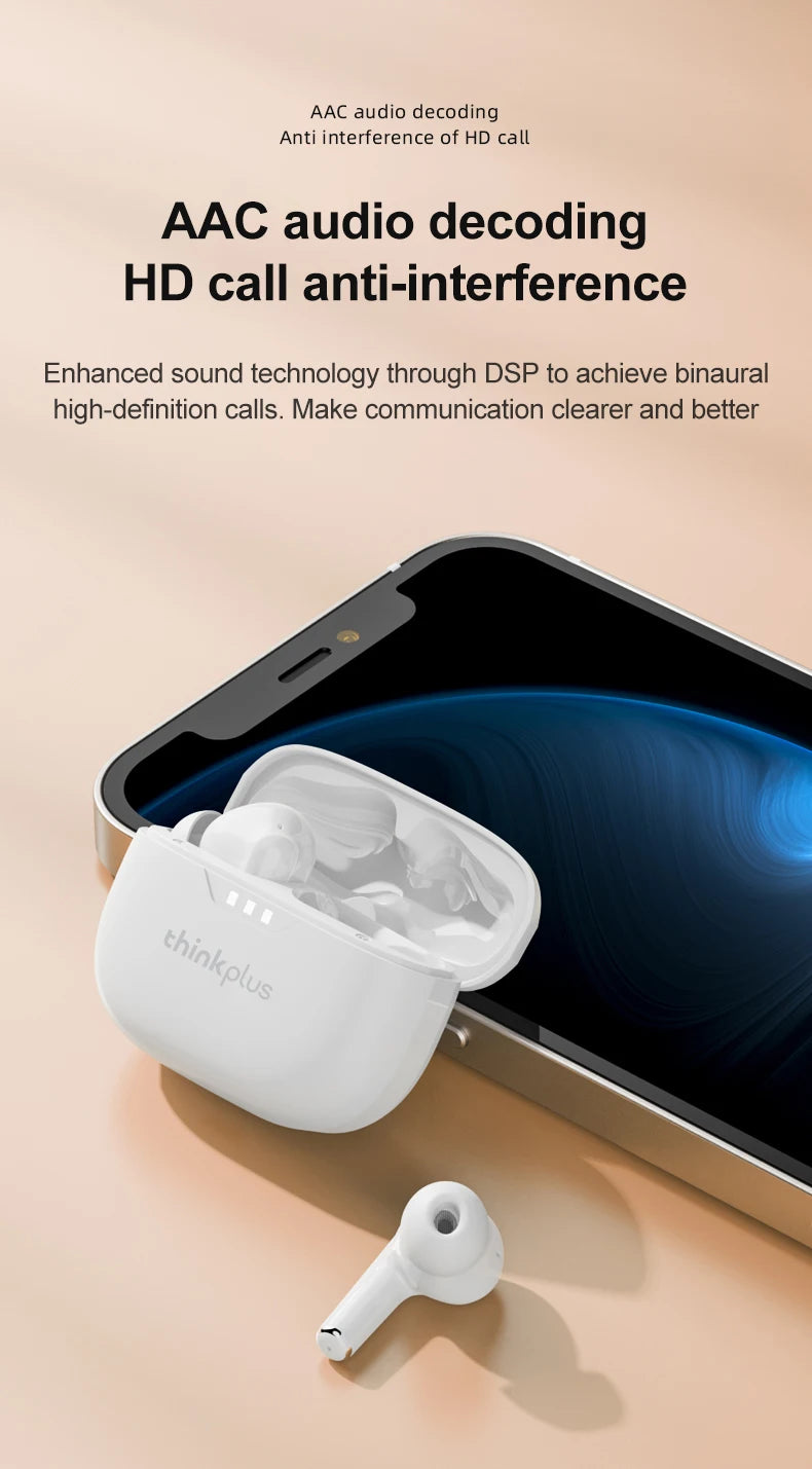 10pcs Lenovo LP3 Pro Wholesale 2pcs Original lp3pro Wireless Bluetooth Headphones HiFi Stereo Earbuds Noise Reduction With Mic