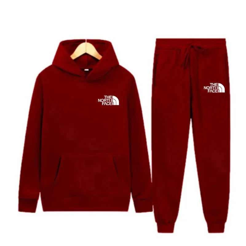 2025 Autumn New print Men's Women Fashion Casual Tracksuits Outdoor Fitness Jogging Hooded Sets Sports Luxury Hoodie+