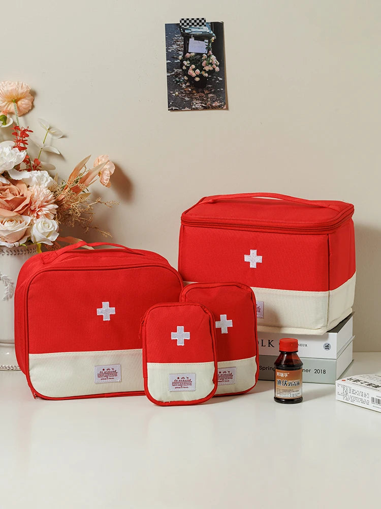 Travel Medicine Bag Pill Storage Pouch Outdoor Essentials Emergency Survival Bag Mini First-aid Kit Portable Home Storage Bag
