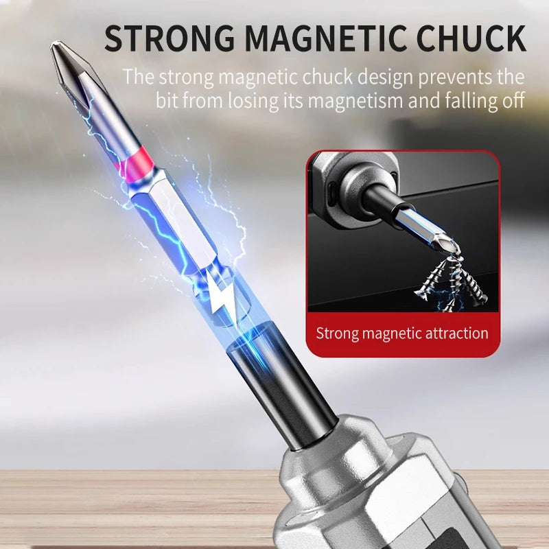 Precision Electric Screwdriver Set 4.2V 15Nm 300rmin Home Rechargeable Mini Multifunctional Repair Tool w LED Light Lightweight