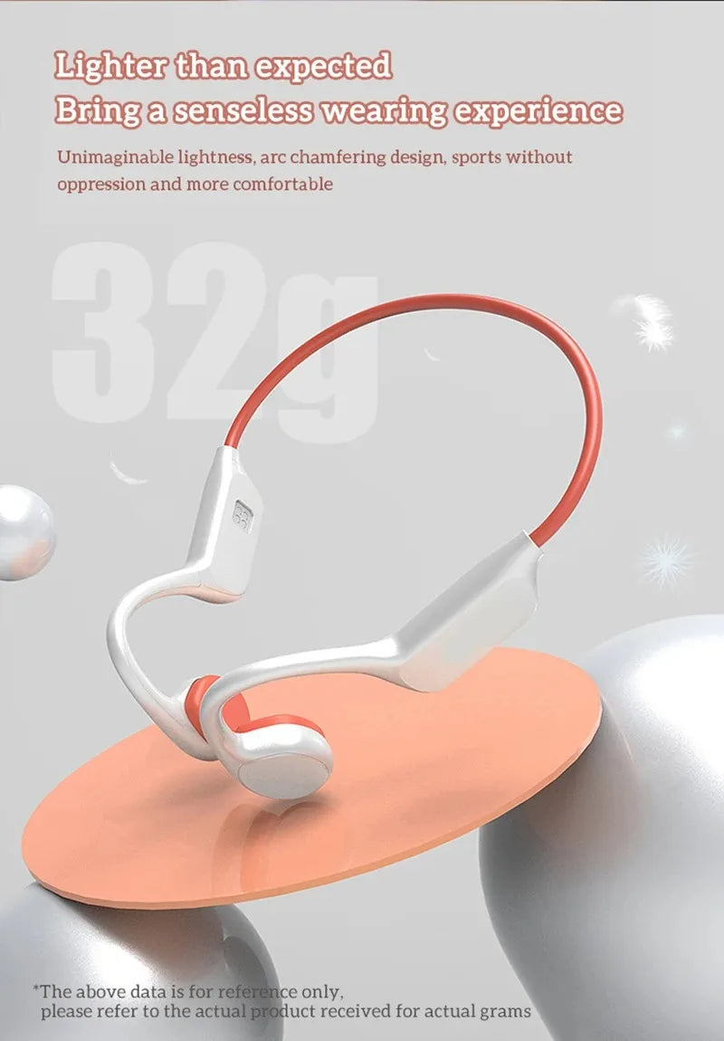 IPX8 Waterproof Swimming Diving Bone Conduction Headphone Bluetooth 5.3 Bass Wireless Headset MP3 (32G) Player fitness Earphone