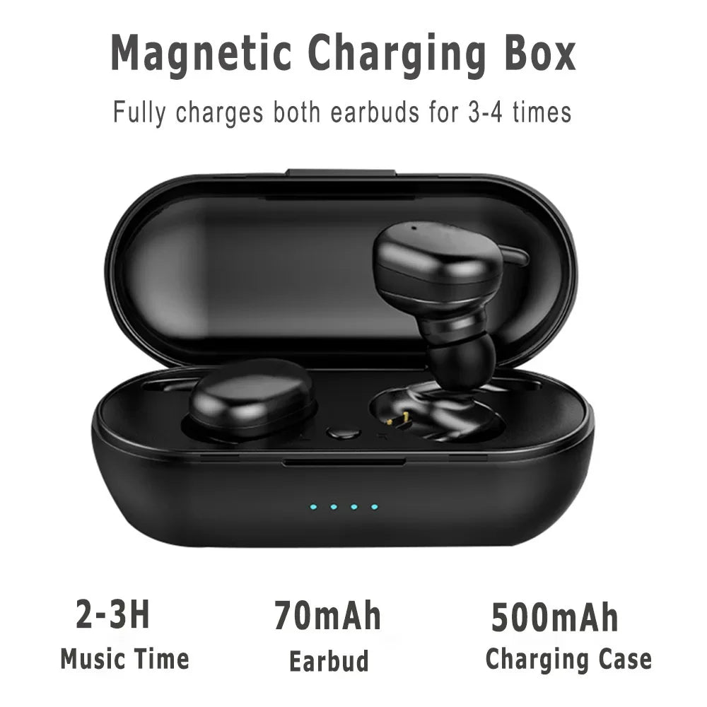 Y30 TWS Bluetooth 5.0 Wireless Stereo Earphones Earbuds In-ear Noise Reduction Waterproof Headphone For Smart Phone Android IOS