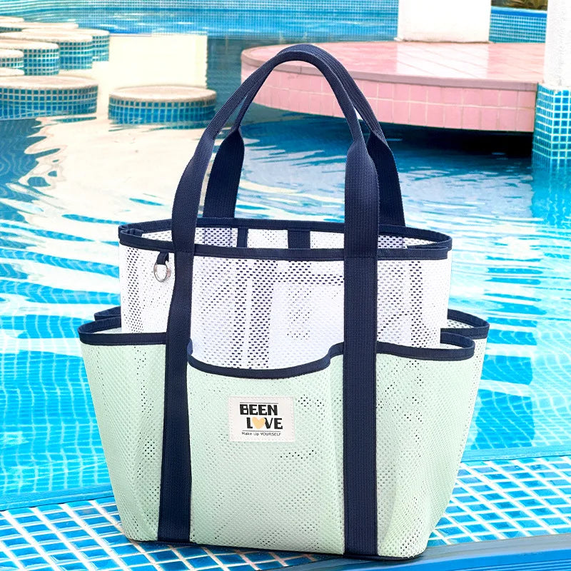 New Handheld Beach Bag Large Capacity Travel Swimsuit Storage Bag Portable Swimming Vacation Storage Bag
