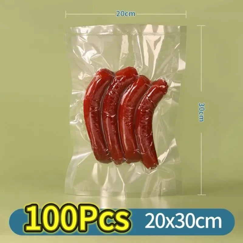 100pcs/lot Vacuum Packaging Bags Empty Food Vacuum Bags BPA-Free Vacuum Sealing Bag Vac