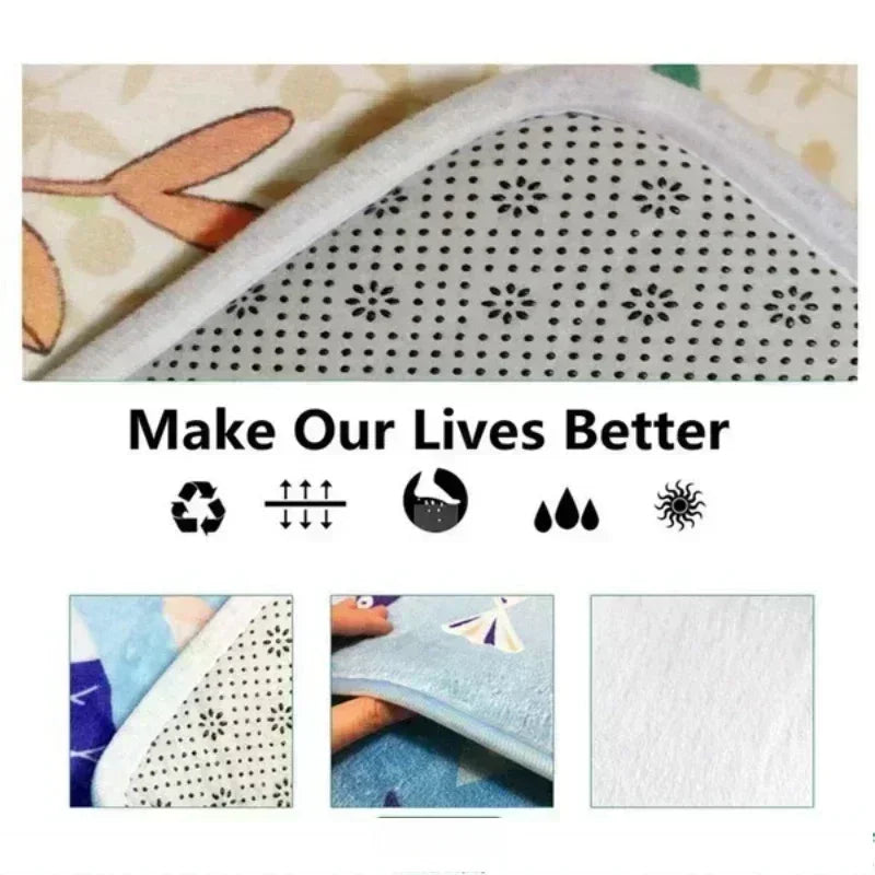 Sports Theme Racing Track Basketball Court Soccer Field Carpet Kids Play Mat Home Decoration Non-Slip Floor Mat Rugs for Bedroom