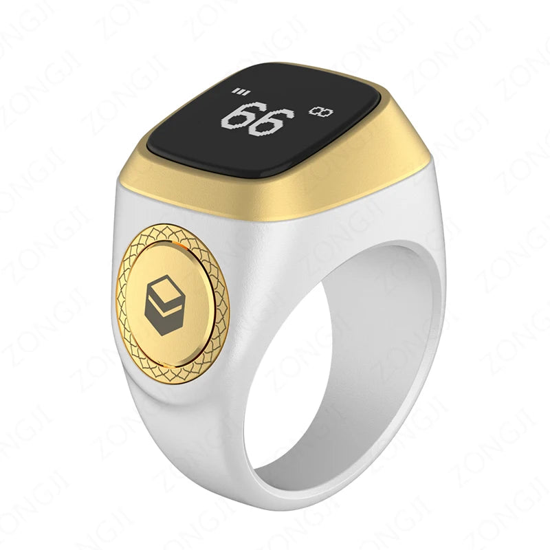IQibla Smart Zikr Rings Tasbih Tally Intelligent Digital Counter for Muslims Praise 5 Prayer Time Electronic Vibration Reminder