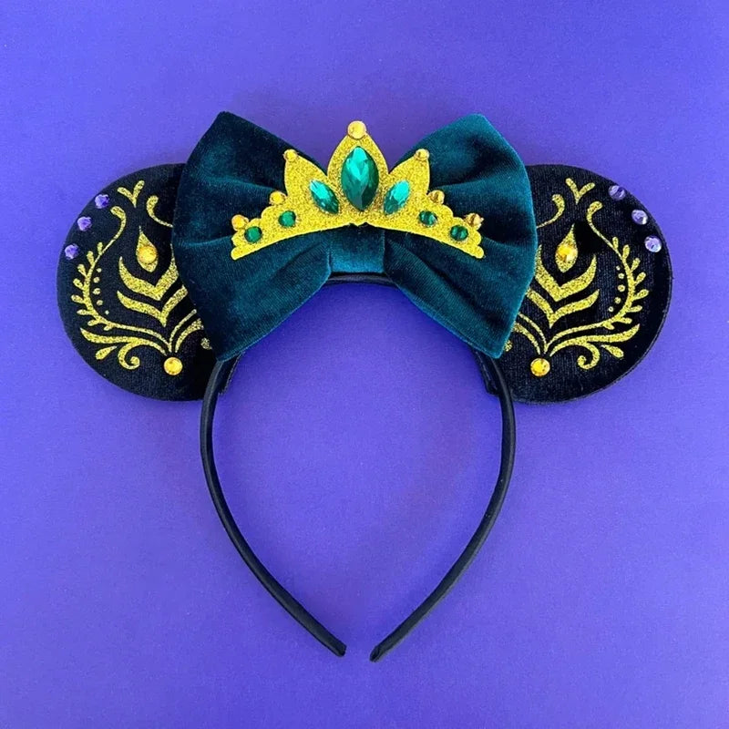 Disney Mickey Mouse Hairbands Frozen Ear Headband for Adults Anna Elsa Snowman Olaf Headwear Women Kids Girls Hair Accessories