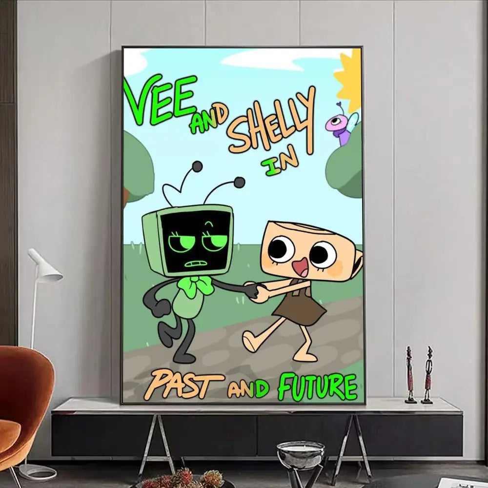 Game D-Dandys World Poster Premium Aesthetic Waterproof Wall Art Sticker for Living Room Or Home Decoration HD Prints Gift