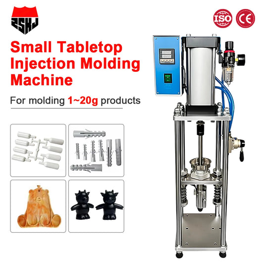20g Vertical Injection Molding Machine Desktop Polymer Plastic Injection Molding Machine USB Power Switch Plug Molding Machine