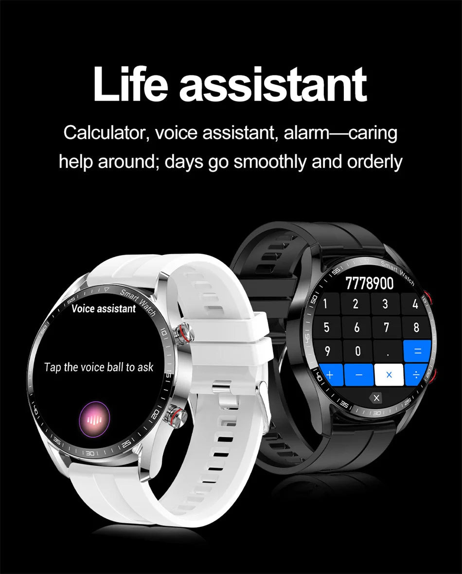 ChiBear New 1.53inch Bluetooth Call Smart Watch Men Multi-Sport Mode Heart Rate Health Monitoring Waterproof Business Smartwatch