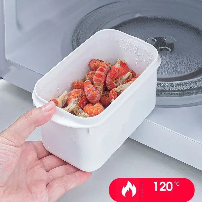 White Containers Fresh Box Kitchen Storage Refrigerator Food Storage Containers Kitchen Storage Food Sealed Kitchen Organizer