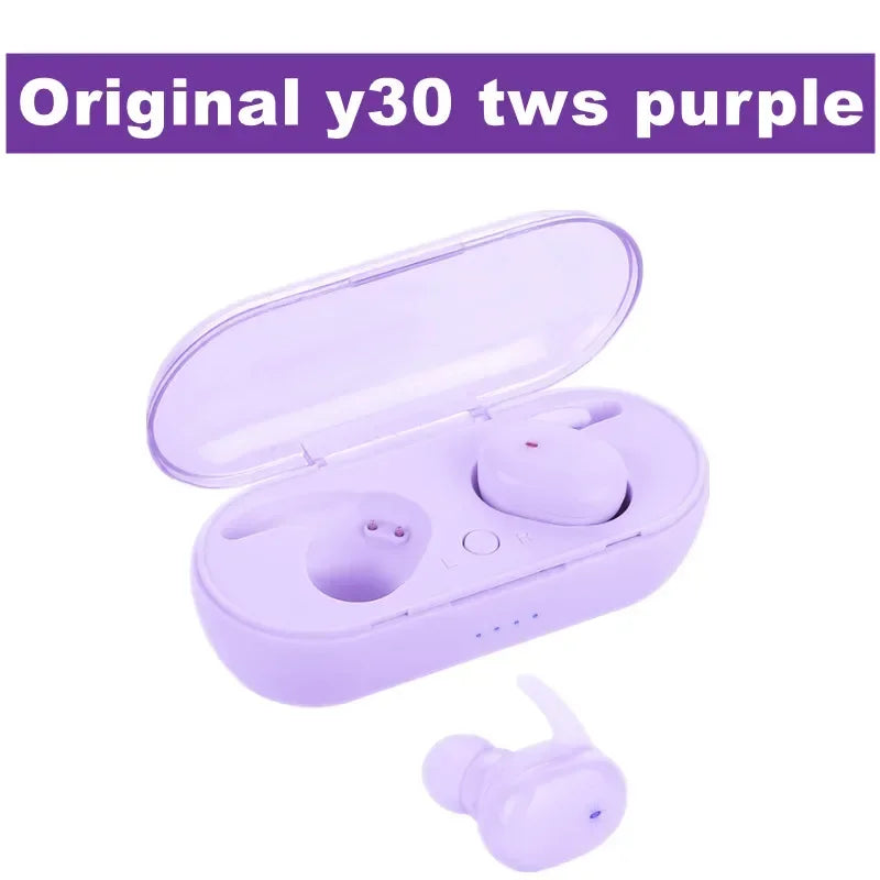 Y30 TWS Bluetooth 5.0 Wireless Stereo Earphones Earbuds In-ear Noise Reduction Waterproof Headphone For Smart Phone Android IOS