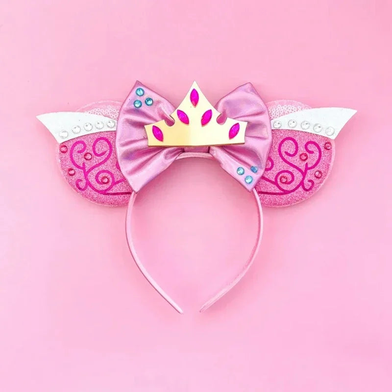 Disney Mickey Mouse Hairbands Frozen Ear Headband for Adults Anna Elsa Snowman Olaf Headwear Women Kids Girls Hair Accessories