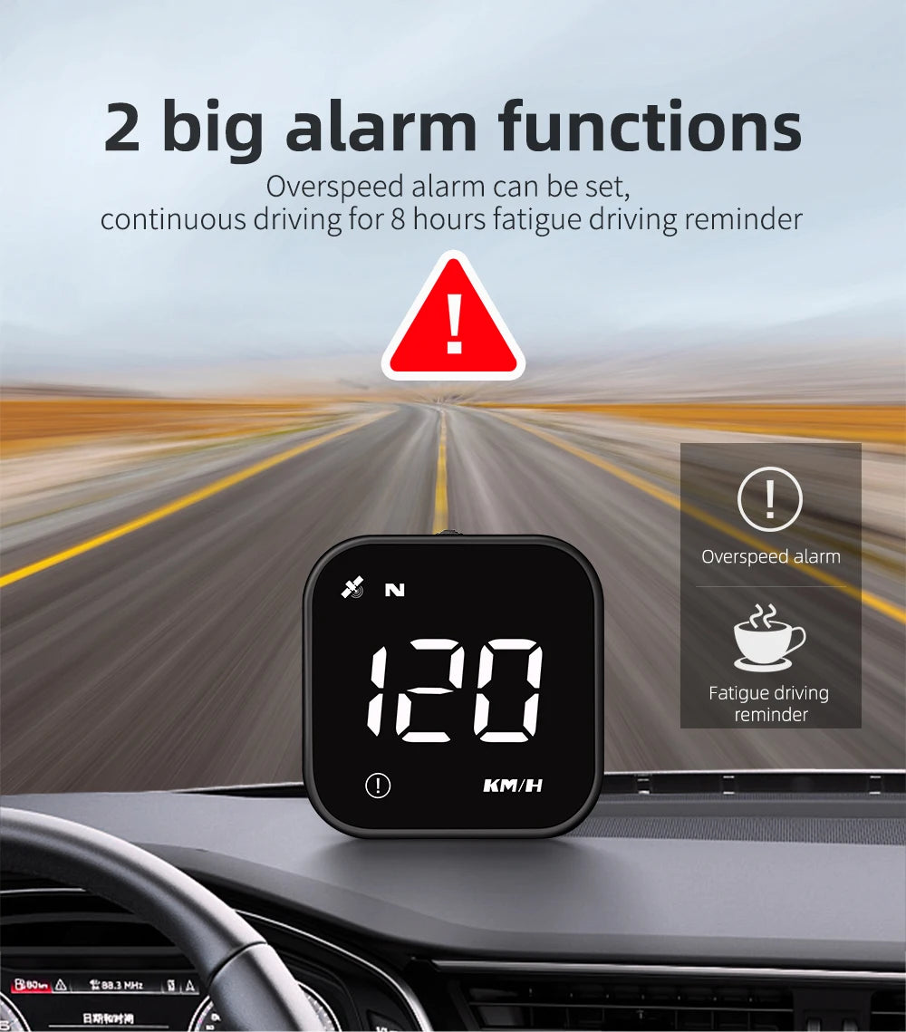 G4S GPS Smart Gauge Head Up Display For HUD Auto Computer Speedometer Display KMH MPH Time Compass Car Electronics For All Car