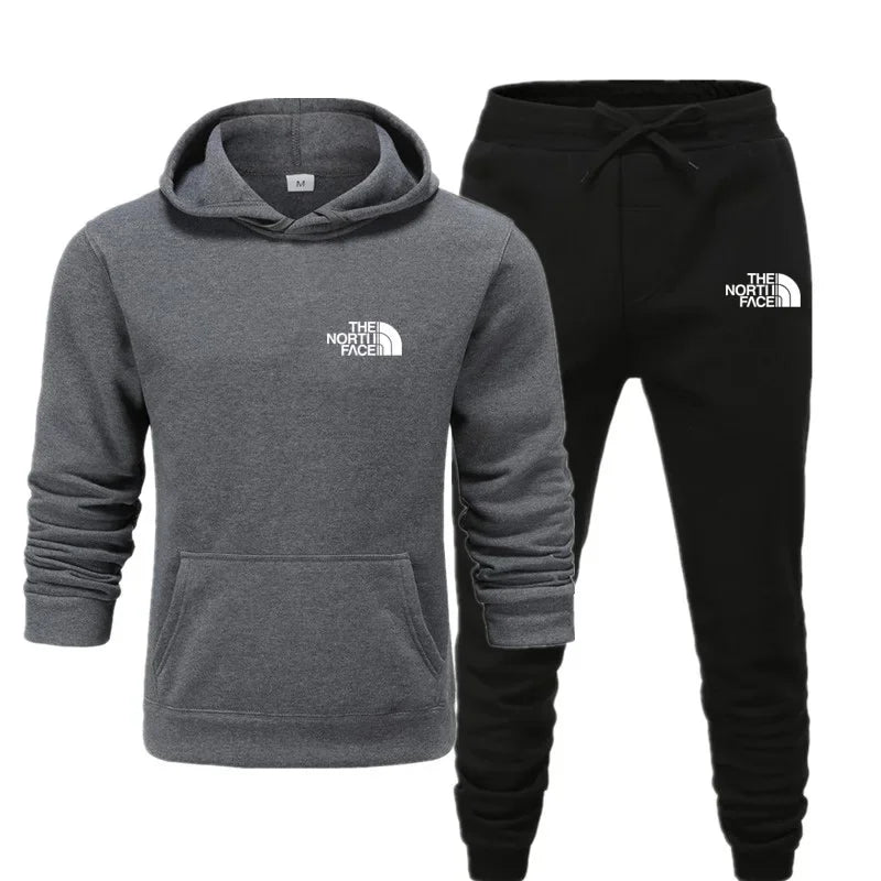 2025 Autumn New print Men's Women Fashion Casual Tracksuits Outdoor Fitness Jogging Hooded Sets Sports Luxury Hoodie+