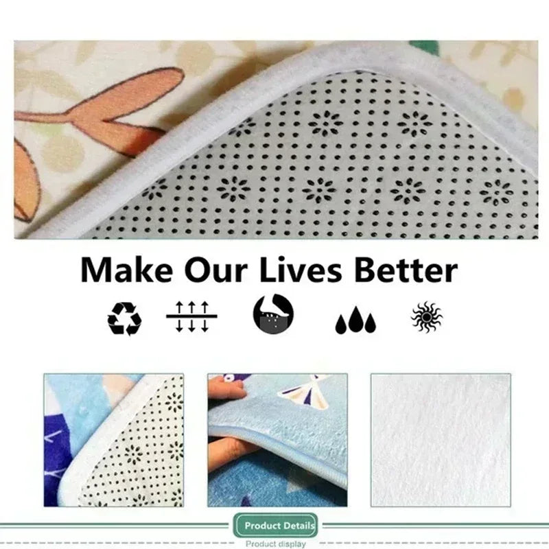 Minimalist Style Round Rug Non-Slip Circle Carpet for Living Room Floor Mat for Chair Coffee Table Bedside Decoration So Modern