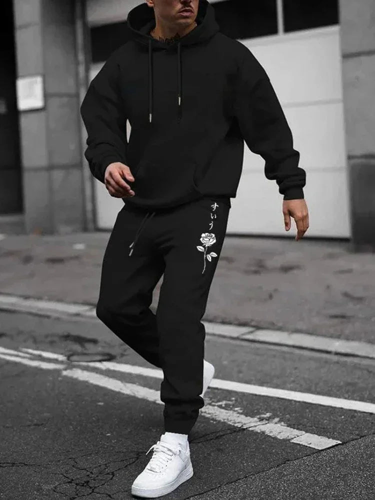 Spring and Summer Daily Commuter Sweatpants Running Sports Pants New Men's Fashionable Dragon Print Loose Trousers S-3XL