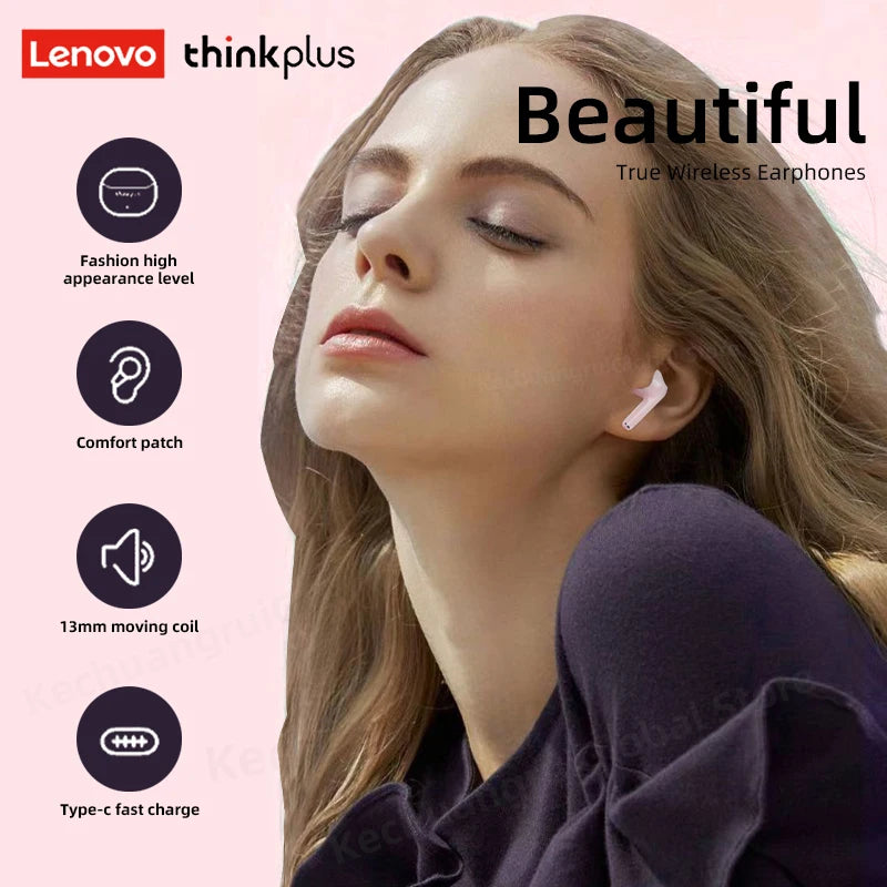 10pcs Lenovo LP3 Pro Wholesale 2pcs Original lp3pro Wireless Bluetooth Headphones HiFi Stereo Earbuds Noise Reduction With Mic