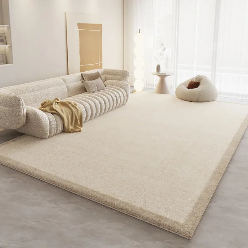 VIKAMA Upgrade Material Living Room Carpet Simple Thick Family Bedroom Minimalist Bed Rug Sofa Coffee Table Carpet Home Decor
