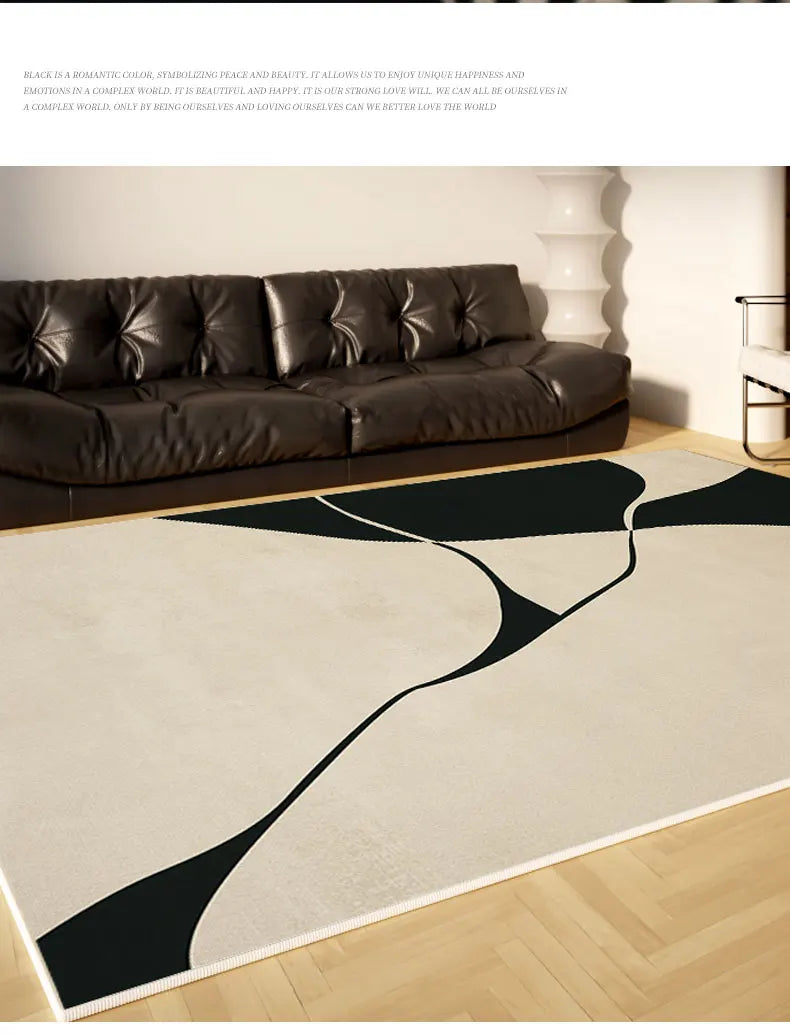 Light Luxury Living Room Decoration Plush Rug Cream Style Rugs for Bedroom Home Fluffy Soft Mat Cloakroom Large Area Carpet