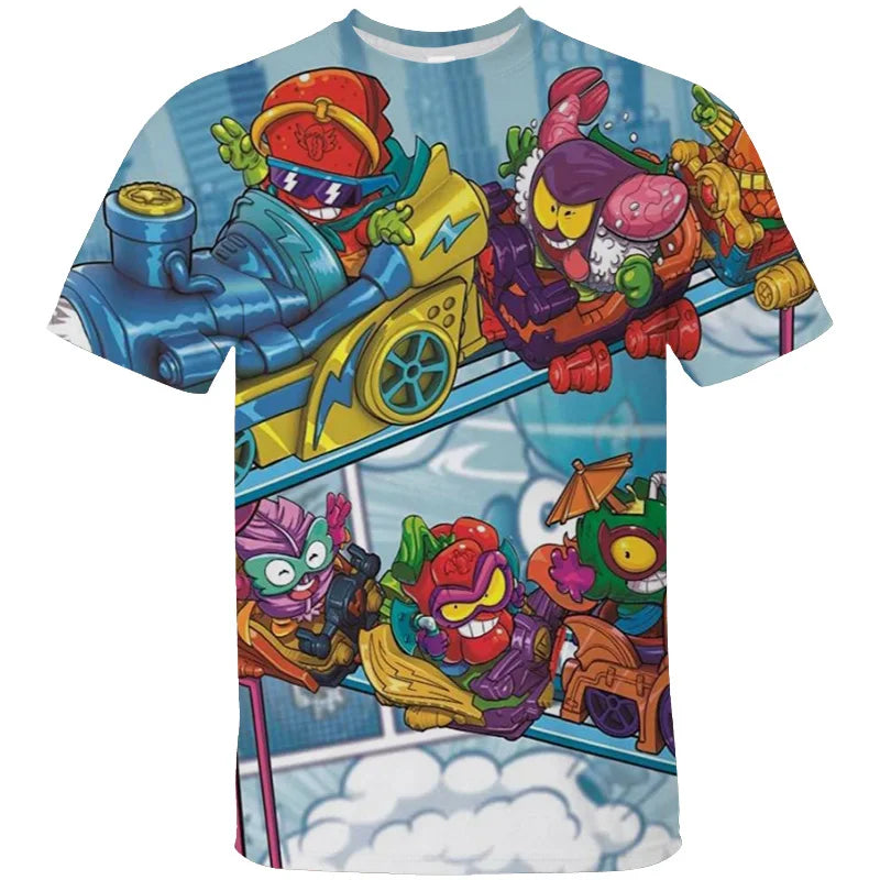 Women Men Super Zing 3D Print Clothing Super Sing Fashion Harajuku T Shirt Kid Anime Cartom Tshirts Casual O Neck Top Tshirt Y2k