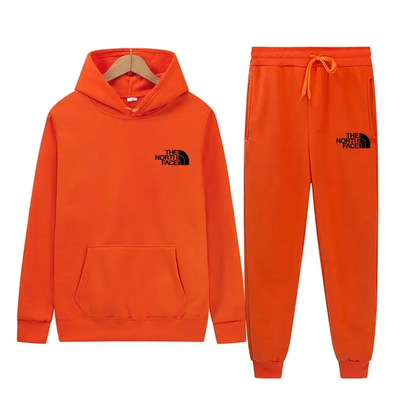 2025 Autumn New print Men's Women Fashion Casual Tracksuits Outdoor Fitness Jogging Hooded Sets Sports Luxury Hoodie+