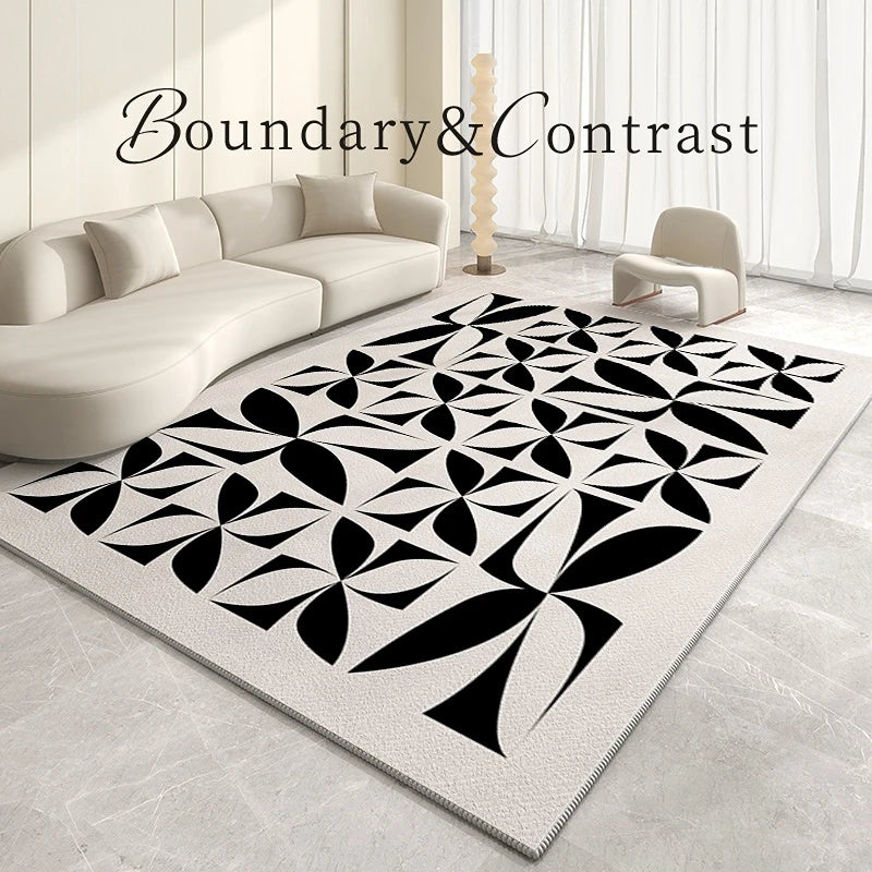 Light Luxury Living Room Decoration Plush Rug Cream Style Rugs for Bedroom Home Fluffy Soft Mat Cloakroom Large Area Carpet